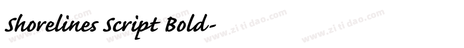 Shorelines Script Bold字体转换